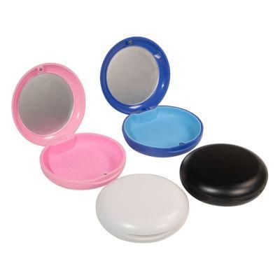 Magnet Dental Orthodontic Invisible Braces Storage Case with Mirror and Silicone Rubber