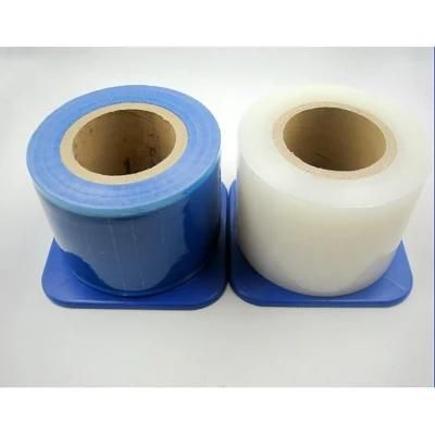 Universal Medical Barrier Film for Dental, Tattoo and Makeup Microblading with Dispenser Barrier Film Roll Tape Blue