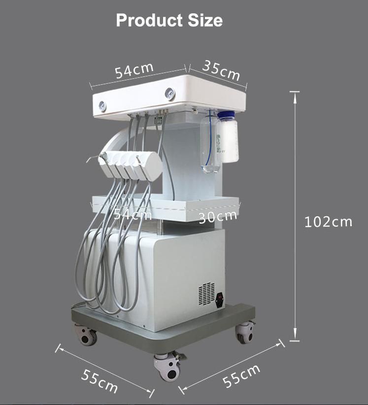 Portable Trolley Dental Unit Dental Cart Instrument Mobile Turbine