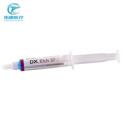 37%Phosphoric Acid Etchant Dx. Etch 37 Dental Etching Gel Light Cure Composite 2.5/5/50 Ml Syringe