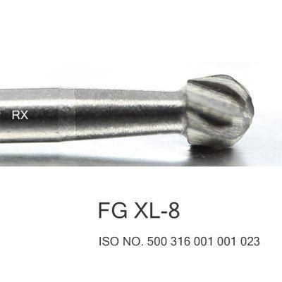 Dental Drill Round Shape (ball) Carbide Burs for High Speed Handpiece FG XL-8