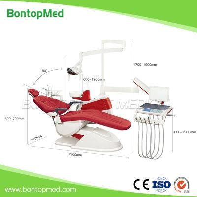 OEM ODM Electric Multi-Function Colorful Dental Unit Department Dental Chair with Touch Button Control System and LED Sensor Operating Light