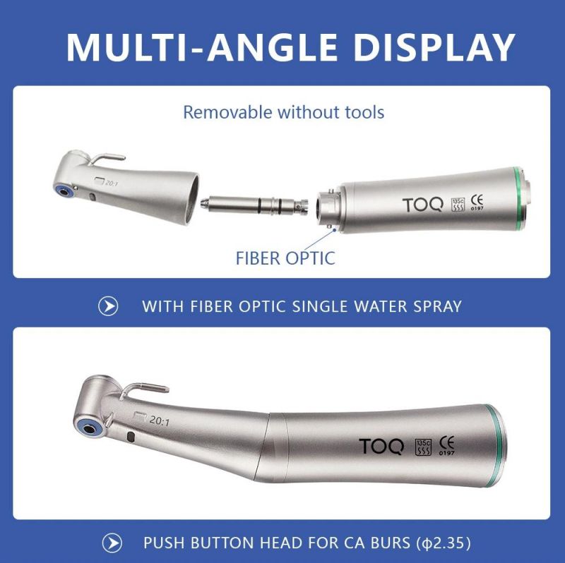 Dental Detachable 20: 1 Implant Fiber Optic Contra Angle Handpiece