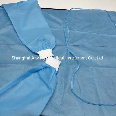 Medical Disposable Medical Grade PP Isolation Gown with Knit Cuff