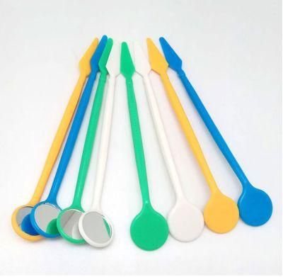 Anti-Fog Color Plastic Inspection Mirror Disposable Mouth Dental Mirror