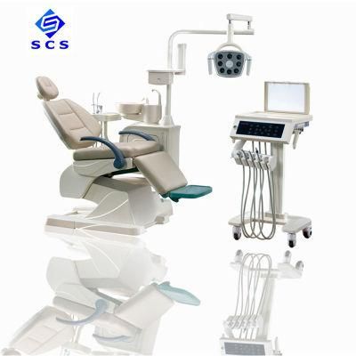 Luxury Folding Dental Chair with Mobile Instrument Tray