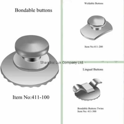 Good Quality Orthodontic Composite Round Bondable Mesh Base Lingual Button