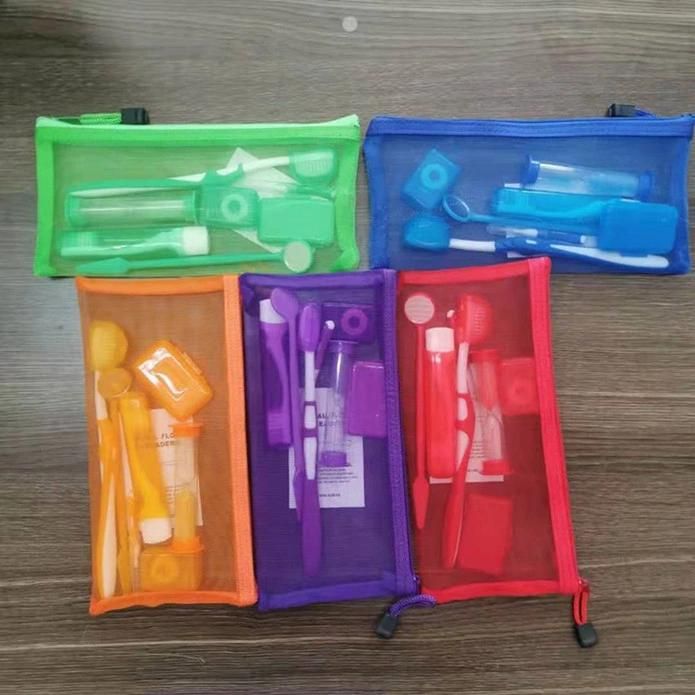 8 in 1 Oral Health Care Hygiene Dental Orthodontic Cleaning Teeth Brush Kit