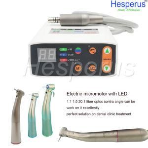 Dental Equipment Electric Micro Motor Dental LED Brush-Less Mini Micromotor with 1: 1 1: 5 20: 1 LED Contra Angle Handpiece
