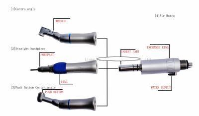 Foshan High Quality Low Speed Air Tubine Dental Handpiece