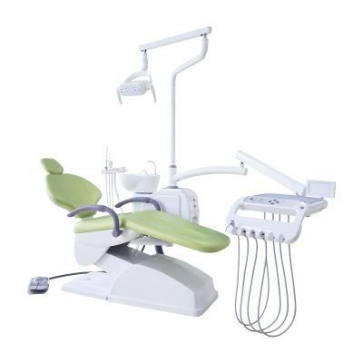 Hot Selling Dental Equipment Manufacterer Good Price of Complete Dental Chair Unit with Operation LED Lamp