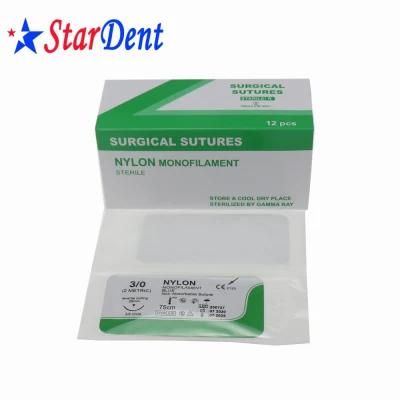 Good Quality Dental Material Disposable Sterile Nylon Monofilament Surgical Sutures