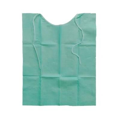 Tissue/Poly 2ply Patients Dental Apron Dental Bib with Tie