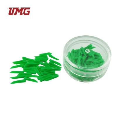 Disposable Plastic Dental Fixing Poly-Wedges Round Stern for Endodontic Treatment
