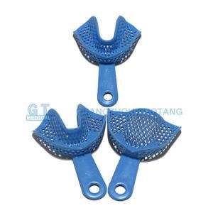 Blue Dental Instruments Tray /Lab Impression Plastic Steel Trays