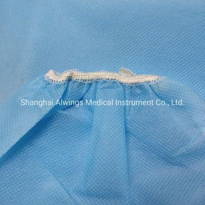 Medical Disposable Medical Grade PP Isolation Gown Elastic Cuff with Back Tie