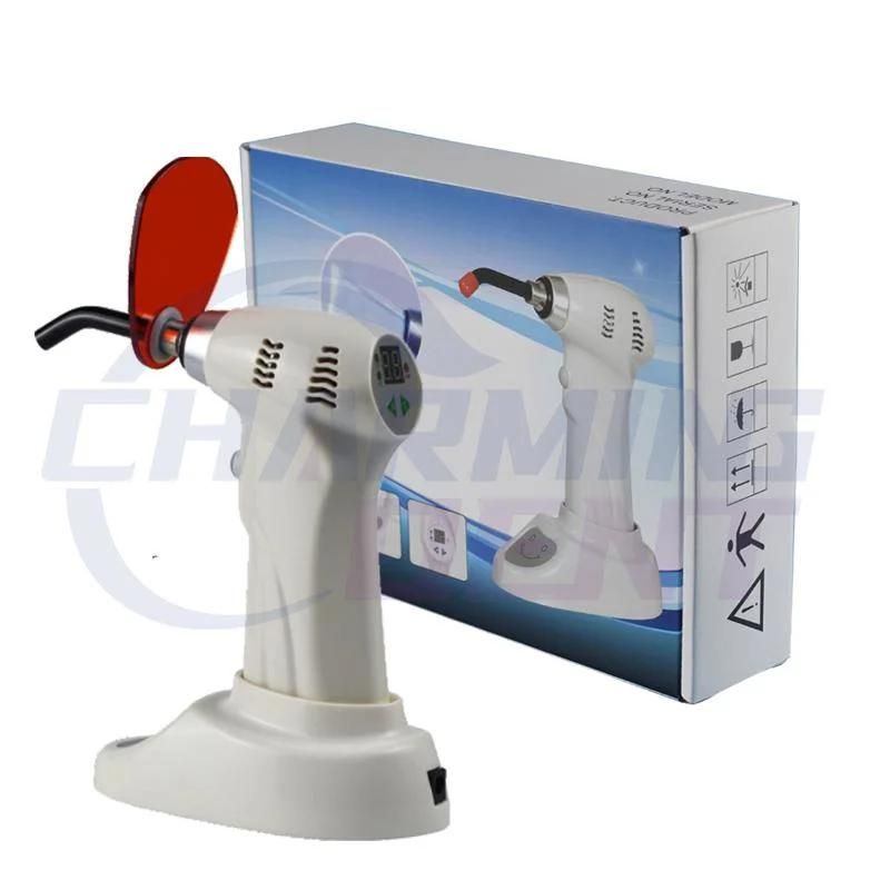 Dental Equipment Wireless LED Curing Light Lamp / Gun Style Dental Curing LED Orthodontic Light for Composite Resin Materials
