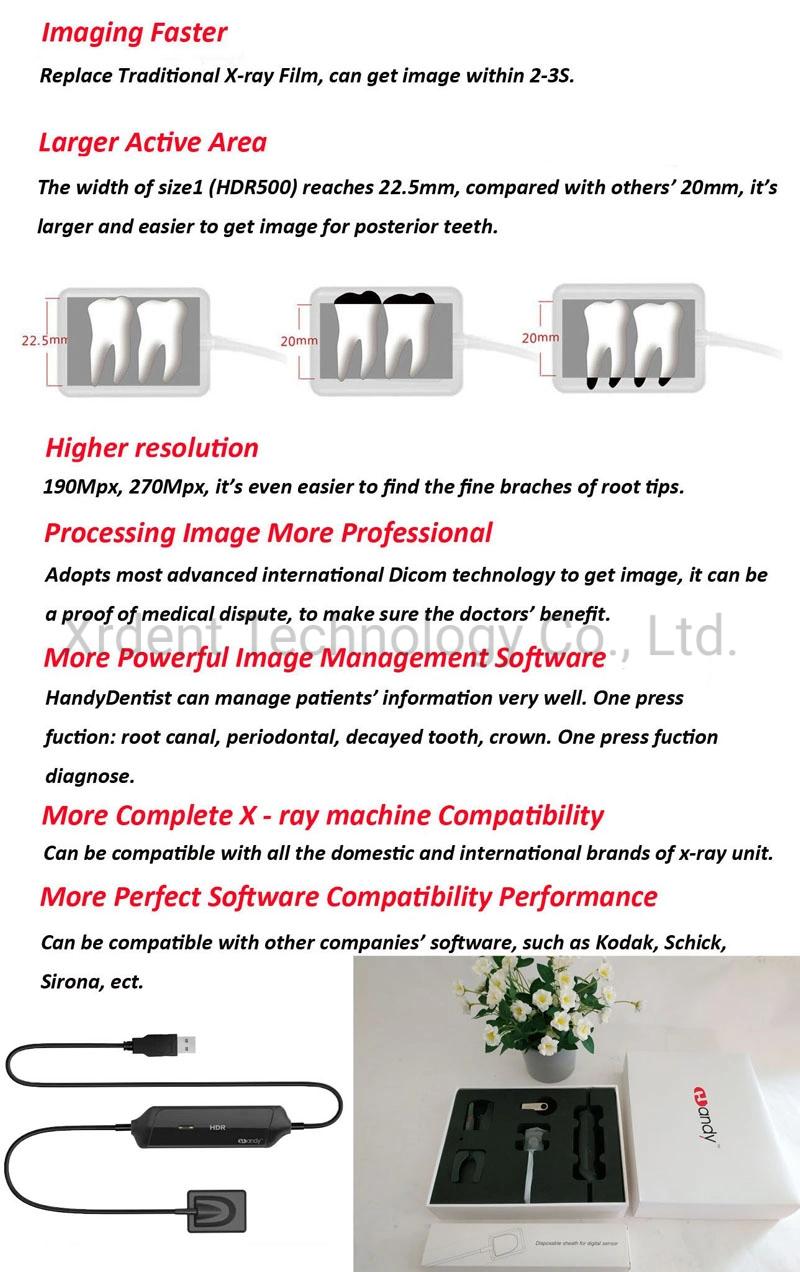 Handy Hdr500/Hdr600 Digital X-ray Sensor Dental Rvg Sensor