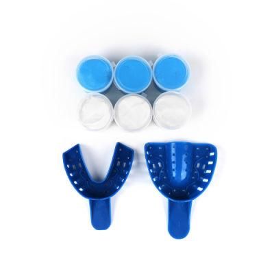 Dental Impression Mold Kit Polyether Impression Bite Impression Perforated Tray in Dentist Dental Impressions for Dentures