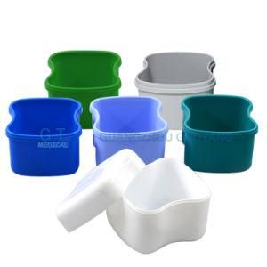 China Wholesale Colorful Plastic Tooth Box/ Dental Containers/ Denture Case