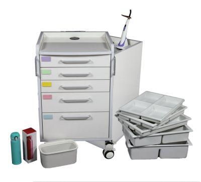 Medical Trolley Cabinet Mobile Furniture Stainless Steel Dental Unit