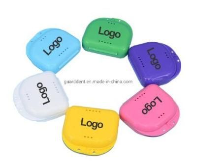 Retainer Case Retainer Box Custom Logo Denture Box Hinged Lid Snaps Ortho Retainer Case