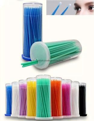 Colorful Disposable Make up Consumable Microbrush Eyelash Extension Applicator Dental Micro Brush