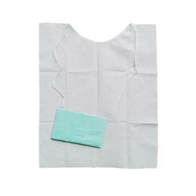 Top Quality 3ply Dental Consumables Bib Disposable Dental Aprons with Tether
