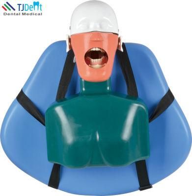 Dental Surgery Practice Model Head Attach on Dental Chair Type Simulation Phantom Head