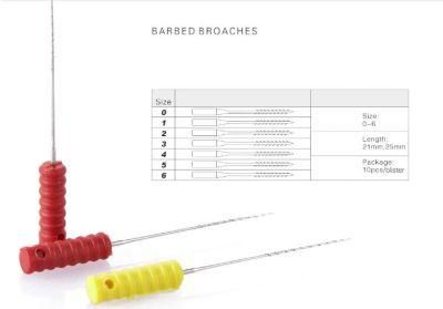 Disposable 21mm &amp; 25mm Barbed Broaches (Hand use)