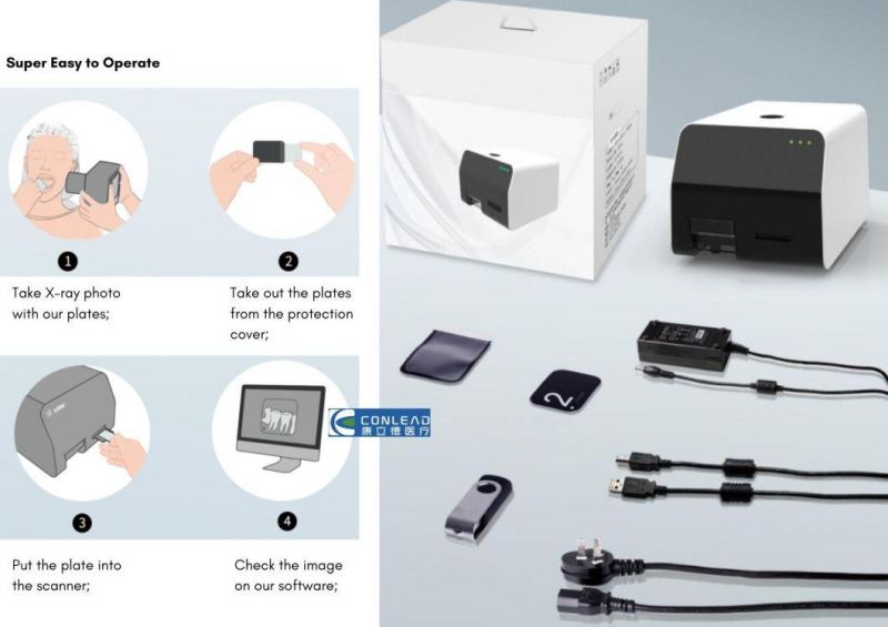 New Dental X-ray Film Reader Viewer Scanner Digital Image Converter