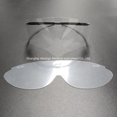 Black Frame Dental Disposable Transparent Eyes Shield for Spray Protection