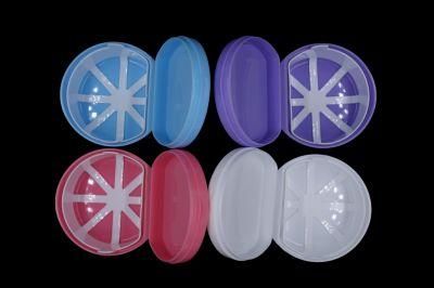 Assorted Colors Plastic Denture Box with Net