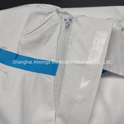 Medical Disposable Medical Grade Isolation Gowns Coverall Version 30GSM