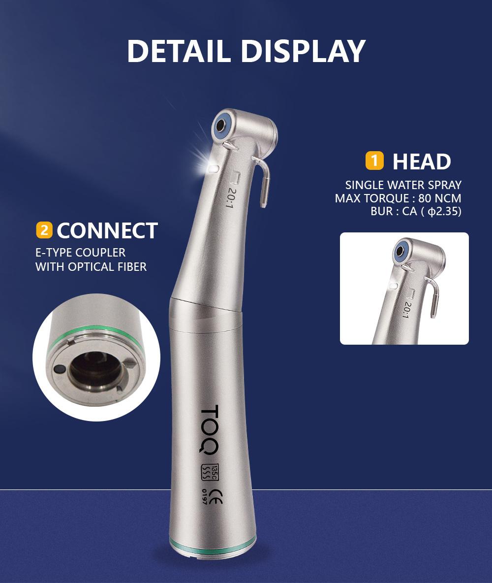 Best Selling Dental Handpiece Detachable 20: 1 Implant Fiber Optic Contra Angle