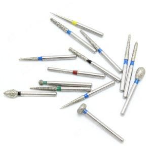 Electroplate Burs Fg Round Pear Shaped Dental Production Diamond Bur