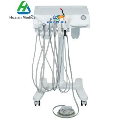 China Factory Best Price Portable Dental Unit Chair with LED Curing Light, 3ways Syringe