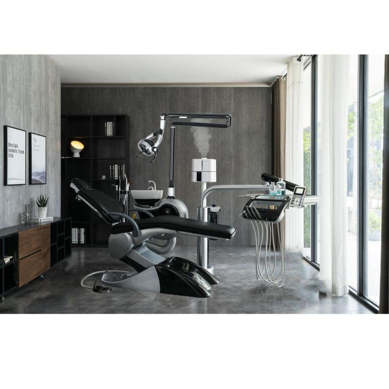 Dental Unit Luxury Black&Grey Colour Disinfection Dental Chair Package Unit