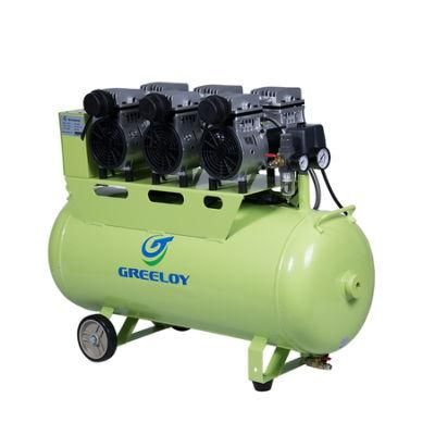 Top Dental Unit Medical Silent Noiseless Oil Fume Oilless Air Compressor 90L