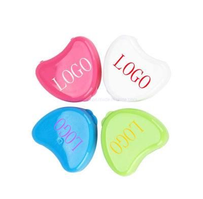 Dental Orthodontic Retainer Case for Denture Teeth Mouth Guard Storage Heart-Shaped False Teeth Storage Case