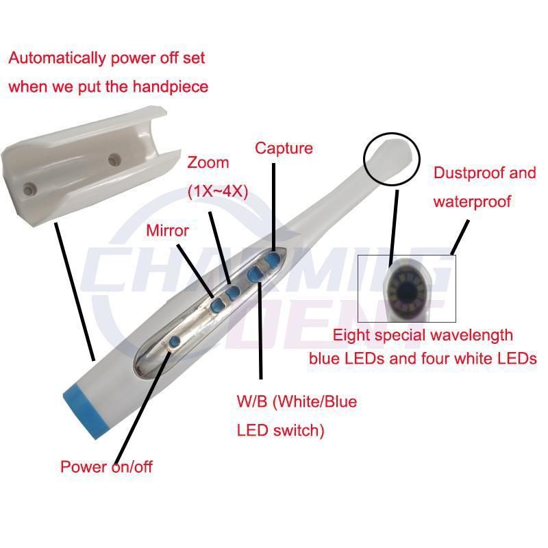 Dental Supplies Oral Camera USB Intraoral Camera / Medical Equipment Digital Endoscope Camera with Blue Light for Clinic