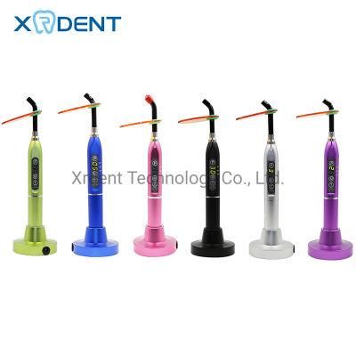 Hot Sale Colorful Wireless Metal Dental LED Curing Lamp Light