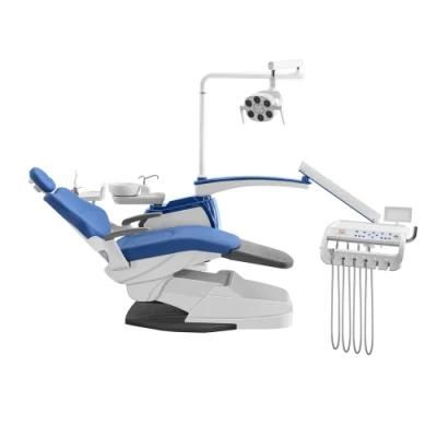 6 in 1 Foot Pedal Dental Unit with Dentist Stool