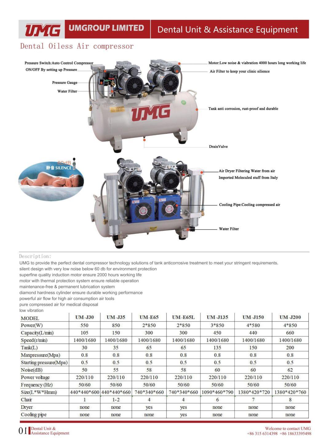 Air Compressor Supply CE Aproved Dental Air Compressor