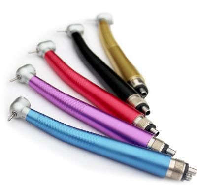 Dental Colorful Handpiece Push Button High Speed Dental Handpiece