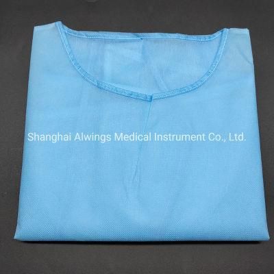 PP Non Woven Medical Disposable Isolation Gown for Doctors and Patients Protection