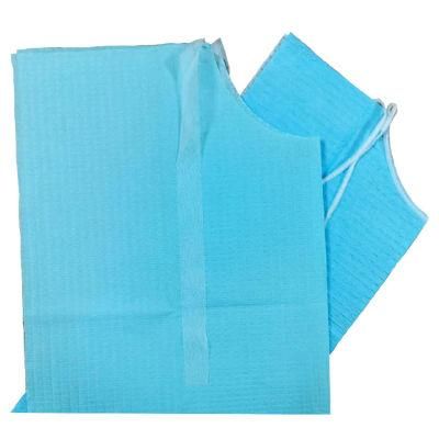 Dentist Surgical Bibs 2ply Dental Apron Blue for Kids