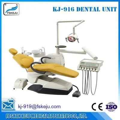 Leather LED Dental Chair Unit Floor Type (KJ-916)