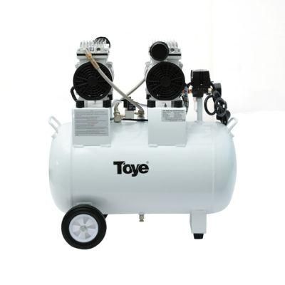 Medical Equipment Silent Oilless Air Compressor 65L with Metal Pipe 2.2HP 4 Dental Chairs