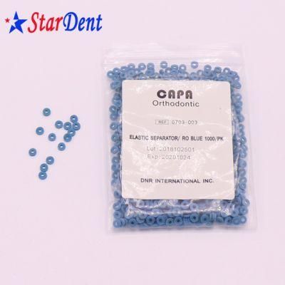 Hot Selling Dental Orthodontic RO Blue Color Elastic Separators